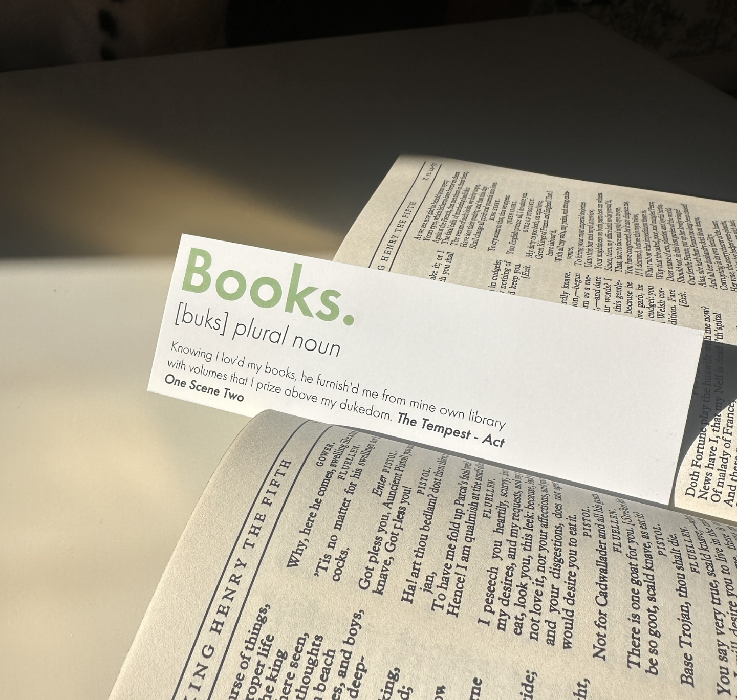 Bookmark: Dictionary Books