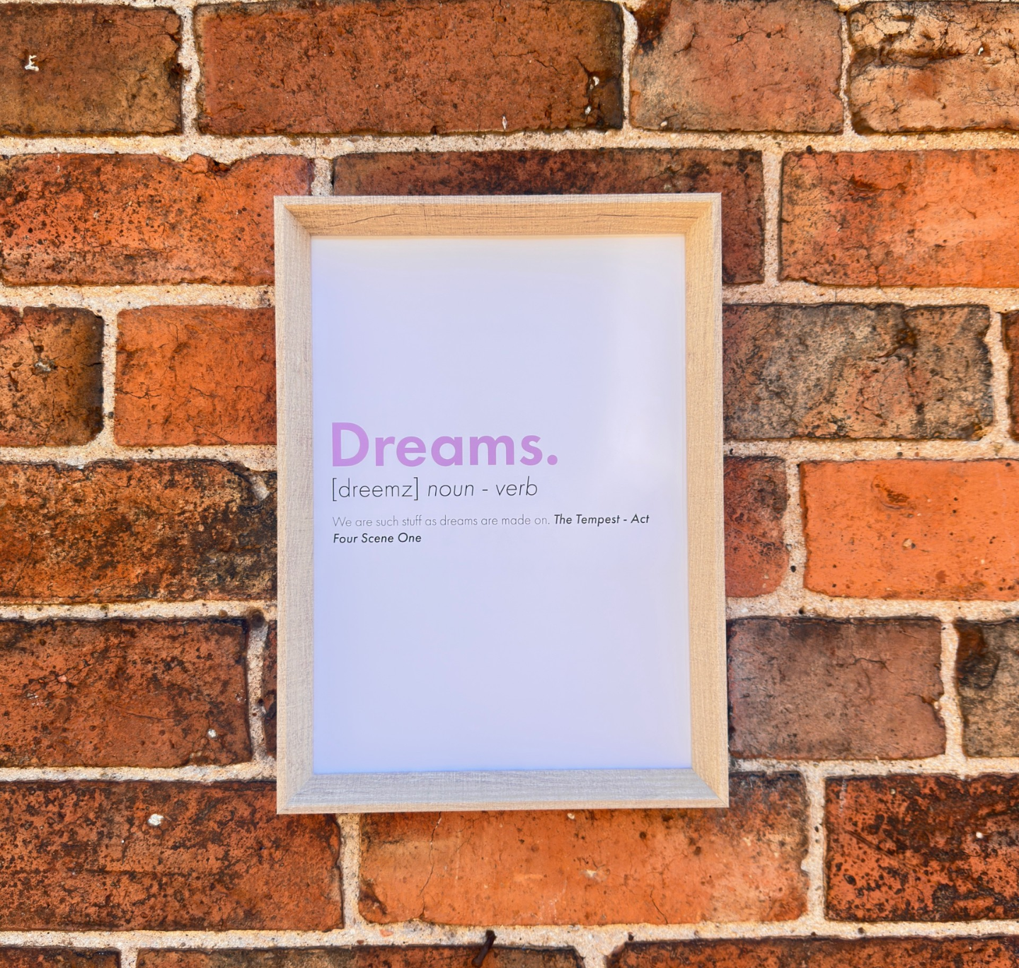 Print: Dictionary Dreams