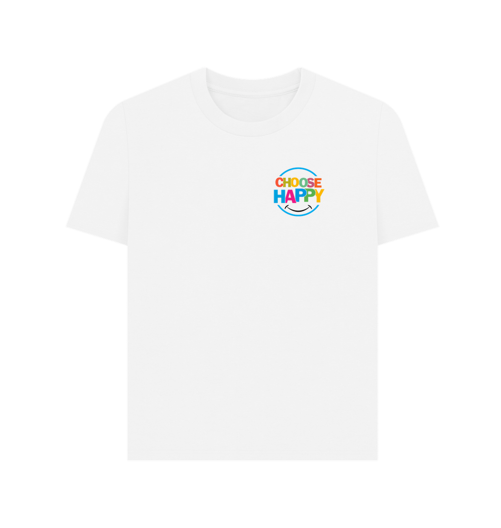 White Printed T-shirt Front