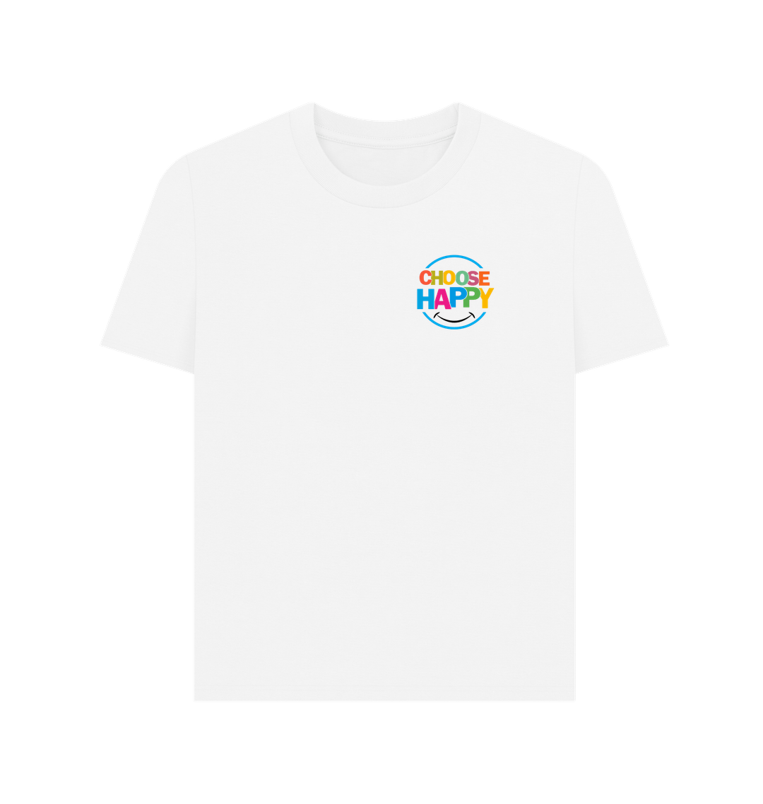 White Printed T-shirt Front