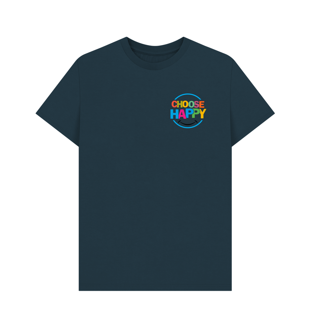 Denim Blue Printed T-shirt Front