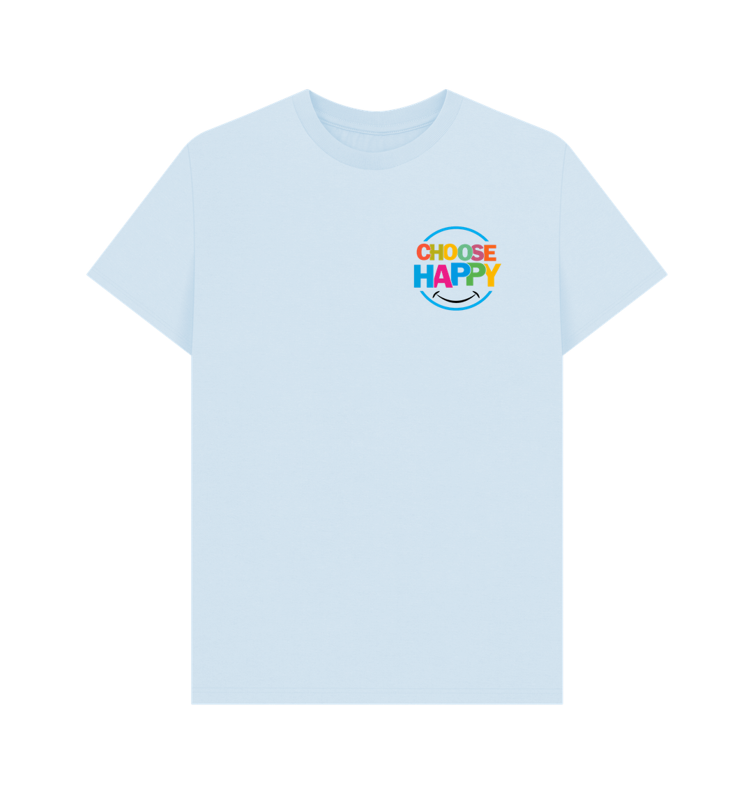Sky Blue Printed T-shirt Front