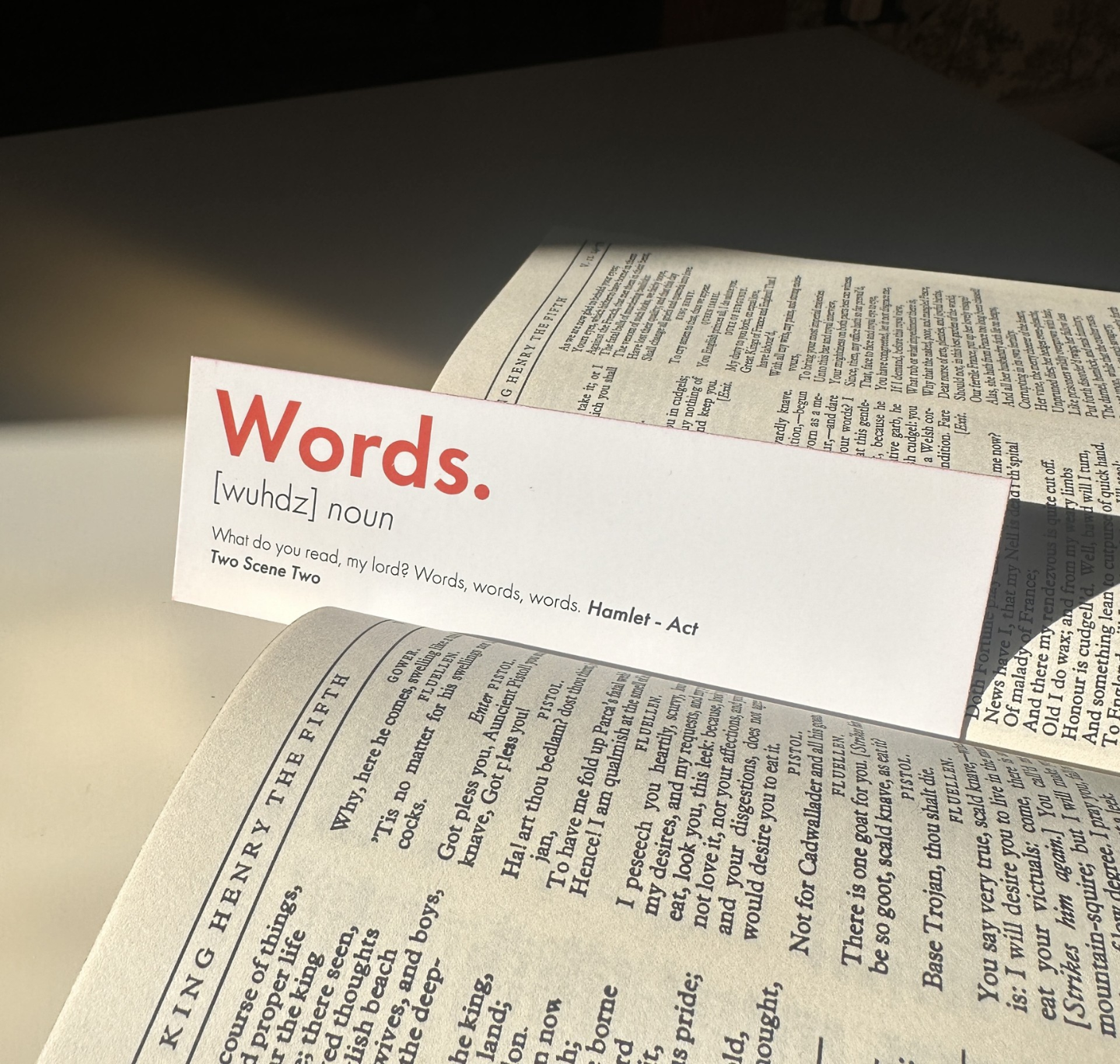 Bookmark: Dictionary Words