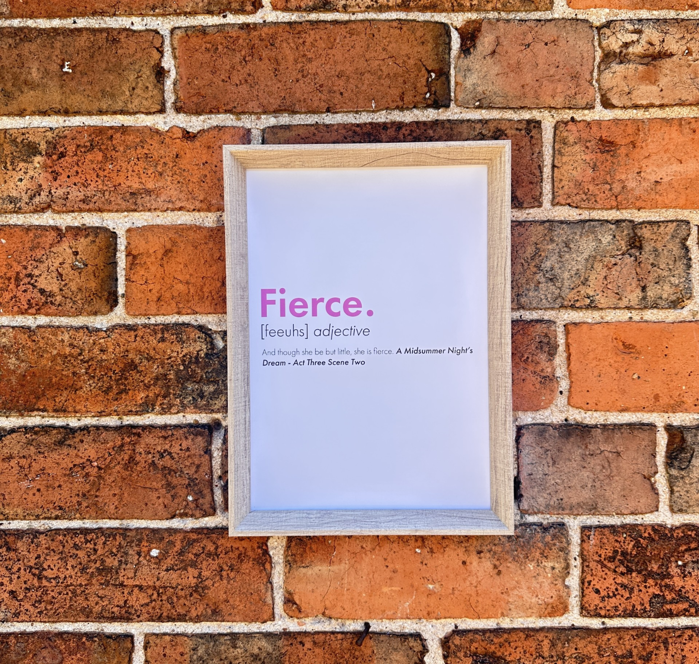 Print: Dictionary Fierce