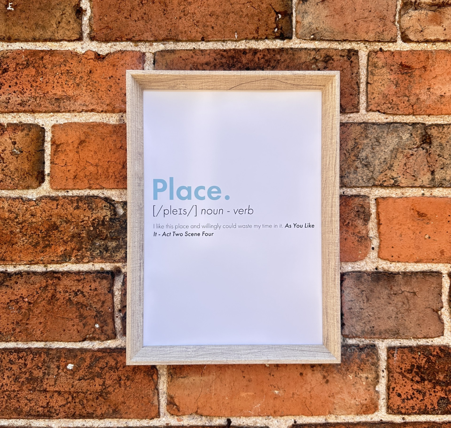Print: Dictionary Place